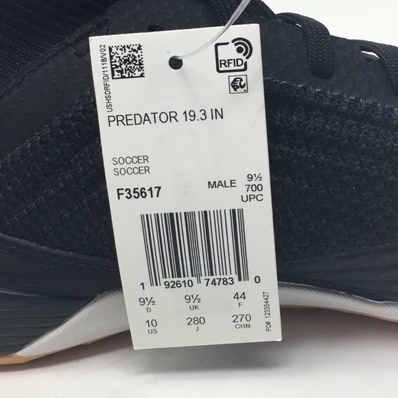 Adidas Men's Predator 19.3 Indoor Soccer Shoe - Picture 8 of 8